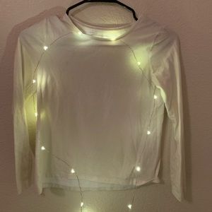 A Sparkly White Long Sleeve Shirt!
